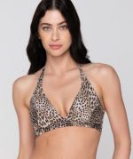 Luna Safari Animal Print Μπικίνι Τρίγωνο με Ελαφριά Ενίσχυση