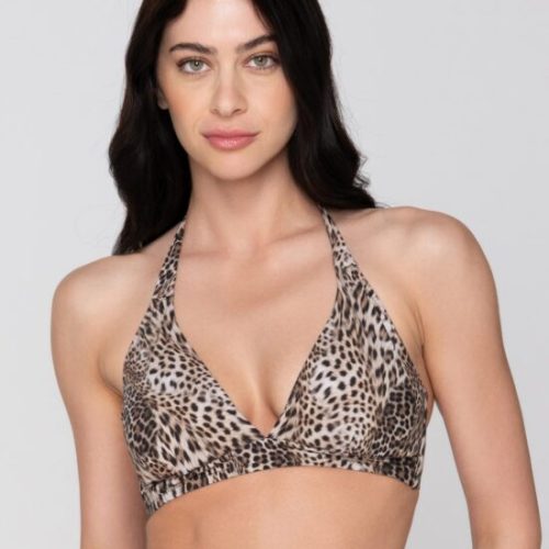 Luna Safari Animal Print Μπικίνι Τρίγωνο με Ελαφριά Ενίσχυση