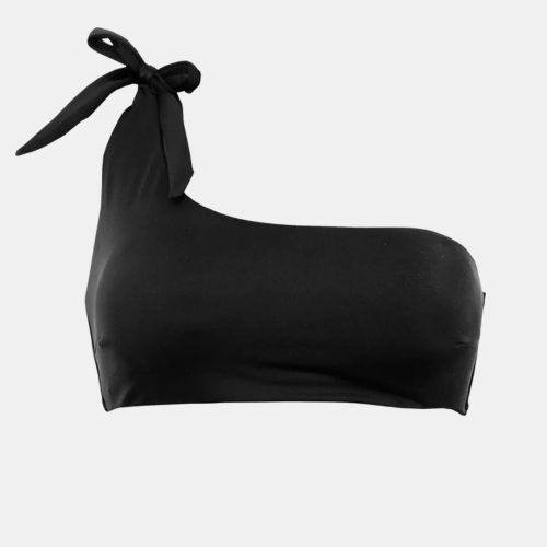 Rock Club Bikini Top Μαύρο Μπουστάκι με Δέσιμο στον Ώμο