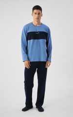Minerva Flow Blue Raf Ανδρική Βαμβακερή Πυτζάμα