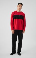 Minerva Flow Red Chili Ανδρική Βαμβακερή Πυτζάμα