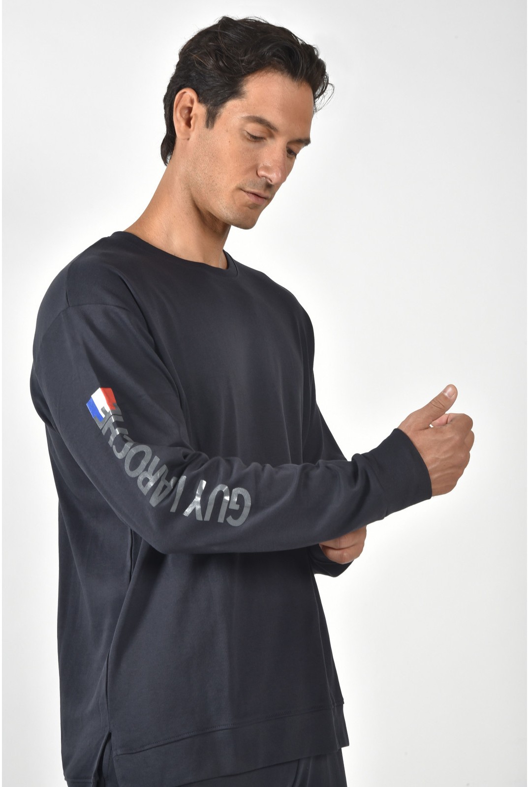 Guy Laroche Μαύρη Ανδρική Βαμβακερή Πυτζάμα - Image 3