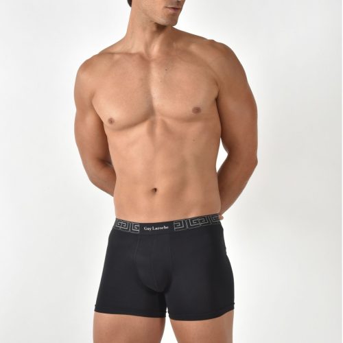 Guy Laroche Μαύρα Ανδρικά Βαμβακερά Μποξεράκια 2 Pack