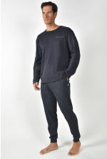 Guy Laroche Μαύρη Ανδρική Βαμβακερή Πυτζάμα