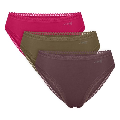 Sloggi Multicolor GO Crush H High Leg Γυναικεία Εσώρουχα 3Pack