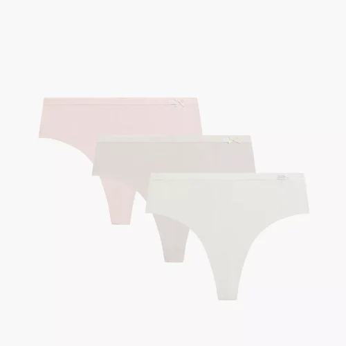 Atlantic 3Pack Multicolor High Brazilian Βαμβακερά Γυναικεία Εσώρουχα