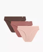 Atlantic 3Pack Multicolor Sport Βαμβακερά Γυναικεία Εσώρουχα