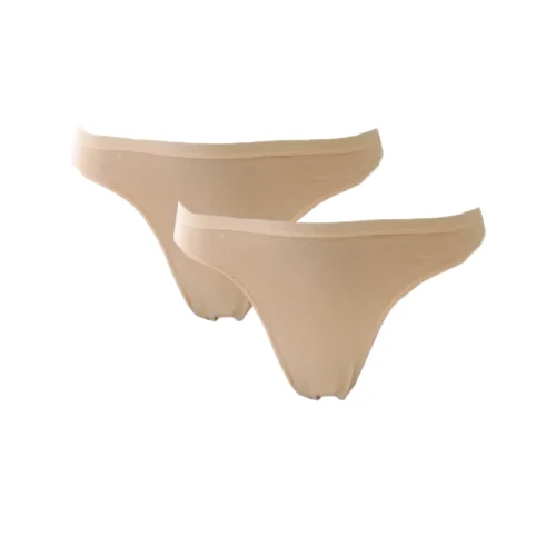 Body Glove Μπεζ 2Pack Γυναικεία Βαμβακερά String