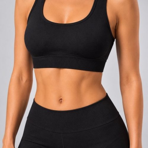 Body Glove High Support Μαύρο Γυναικείο Μπουστάκι με Προσθαφαιρούμενη Ενίσχυση