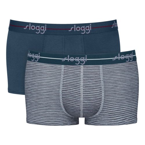 Sloggi Start Hipster Ανδρικά Μποξεράκια Blue/Stripes Ραφ 2Pack