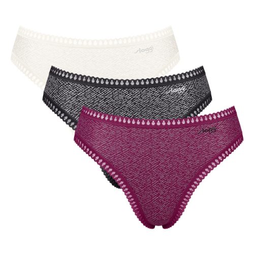 Sloggi Multicolor GO Crush H High Leg Γυναικεία Εσώρουχα 3Pack
